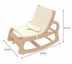 Avenlur Hemlock adjustable wooden baby rocker