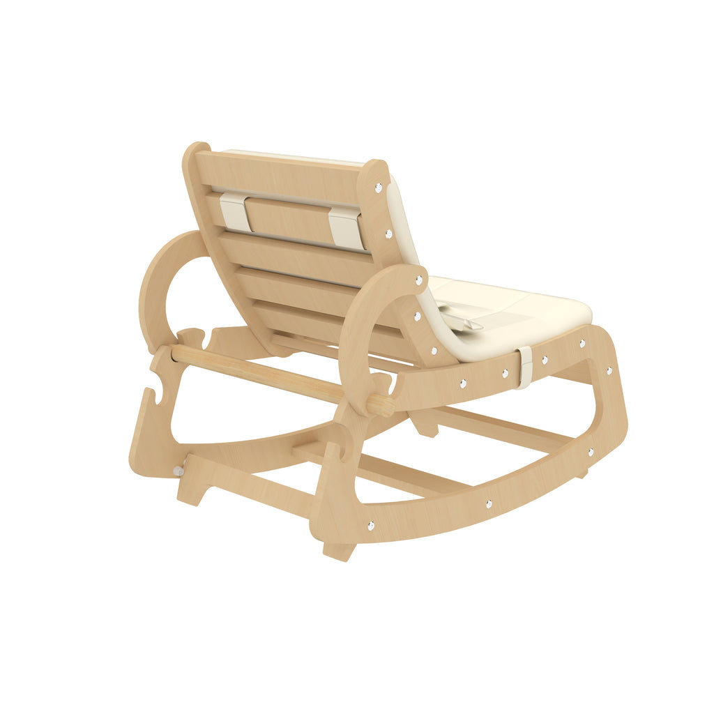 Avenlur Hemlock wooden baby rocker with padded seat