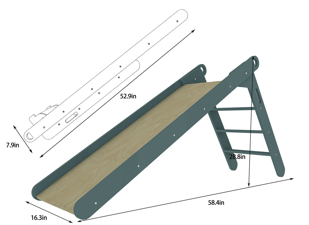 Avenlur Holland folding slide in natural wood
