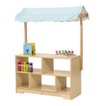 Avenlur Holly kids play shop with shelves and awning