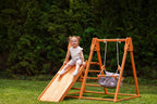Avenlur Juniper wooden outdoor climber in a backyard play area