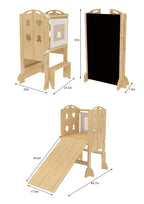 Avenlur Laurel kitchen tower, slide and chalkboard for toddlers