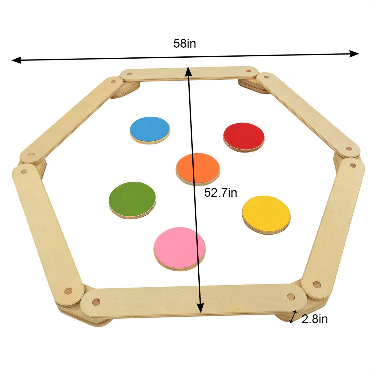 Avenlur Majesty wooden balance board and stepping stone set