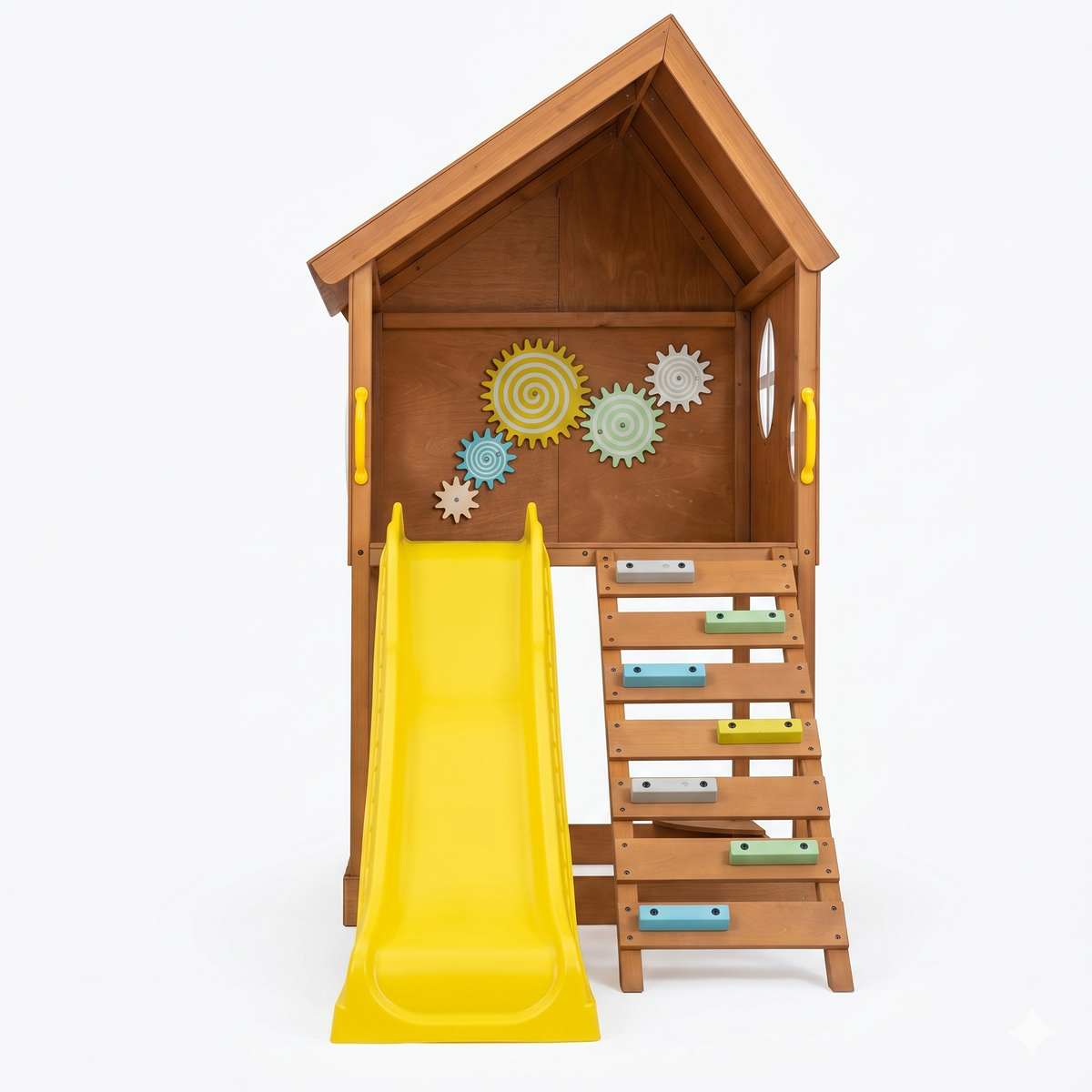 Climbing stairs with grips and grab handles on the Avenlur Mimosa