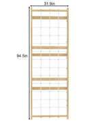 Avenlur Walnut Modular rope climbing net panel in New Zealand pine