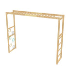 Avenlur monkey bars add-on for the Walnut wall gym
