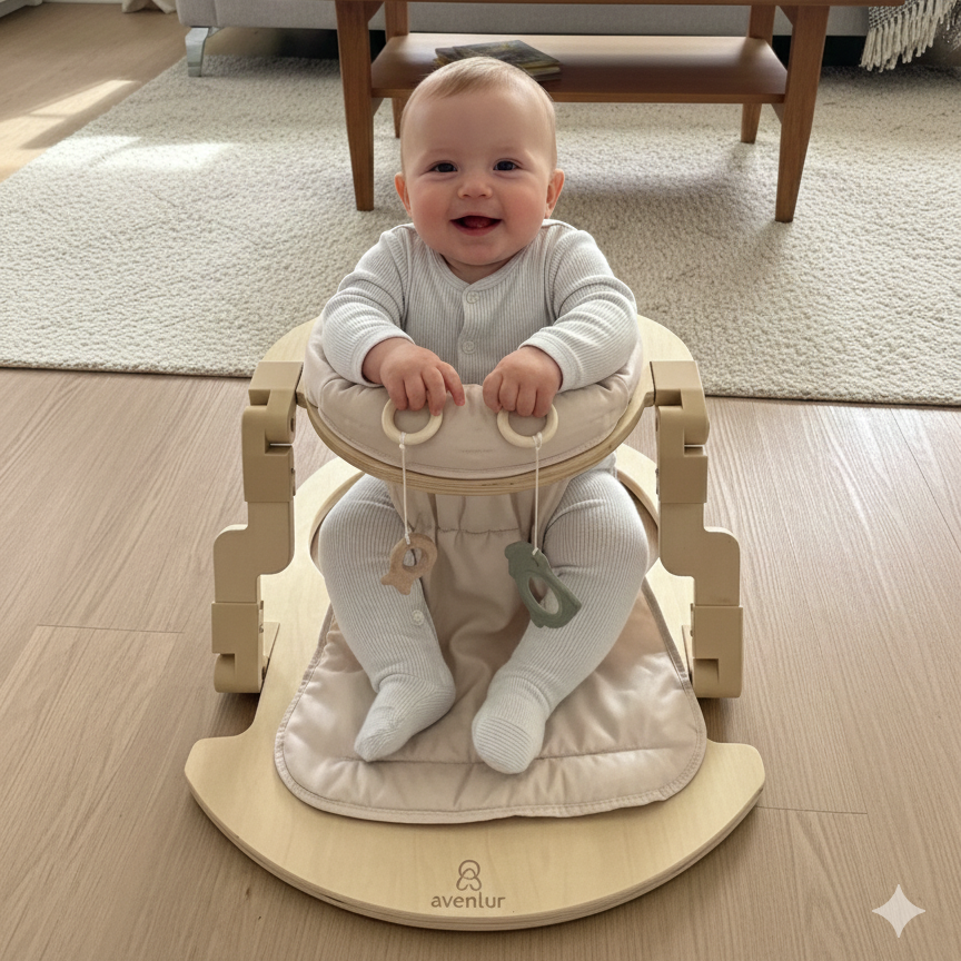 Avenlur Oakling activity seat features