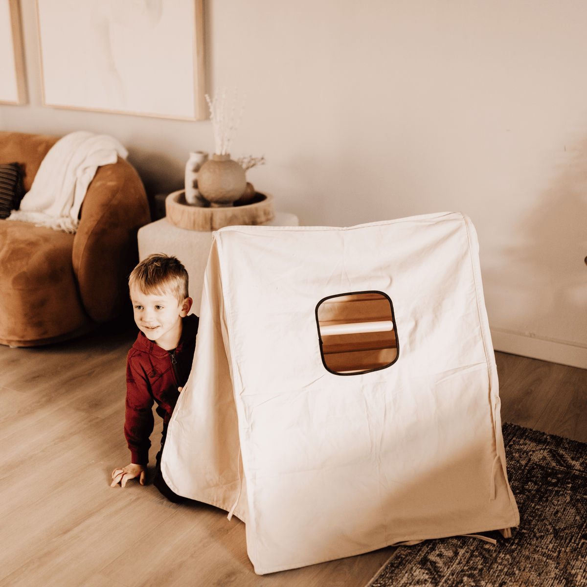Avenlur cozy cotton play tent for Pikler triangles