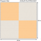 Avenlur playpen mat size, made to fit the 63 x 63 inch playpen