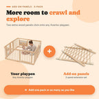 Avenlur playpen extension panels turning a square playpen into a bigger play yard