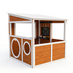 Avenlur Saffron outdoor play kitchen in the backyard