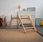 Toddler sliding down the Avenlur Vicus ramp