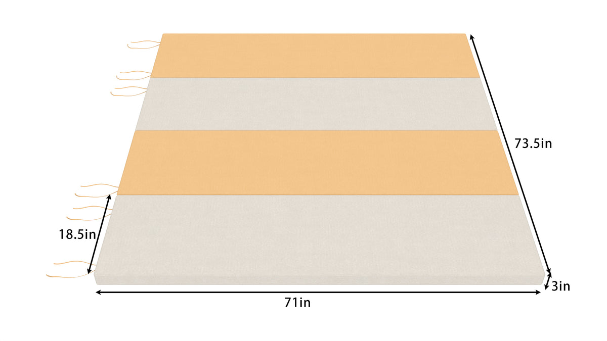Avenlur Walnut 3 inch cushioned floor mat for the Walnut Swedish ladder