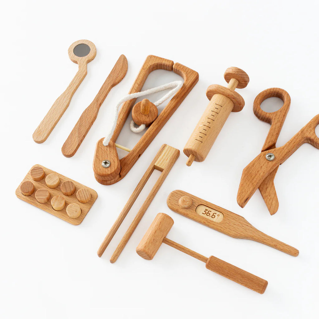 Avenlur wooden doctor pretend play set for kids