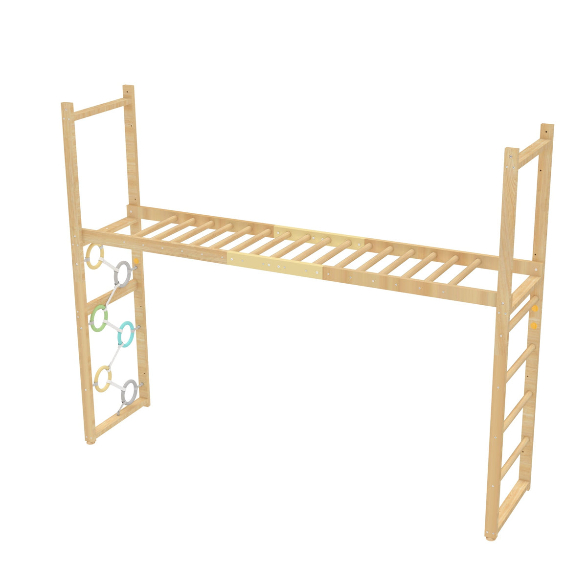 Avenlur wooden monkey bars attachment for Walnut Swedish ladders