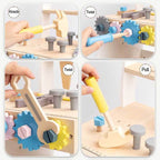 Avenlur wooden tool walker and learning wagon for toddlers