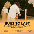 Avenlur Woodland wooden mud kitchen in the garden