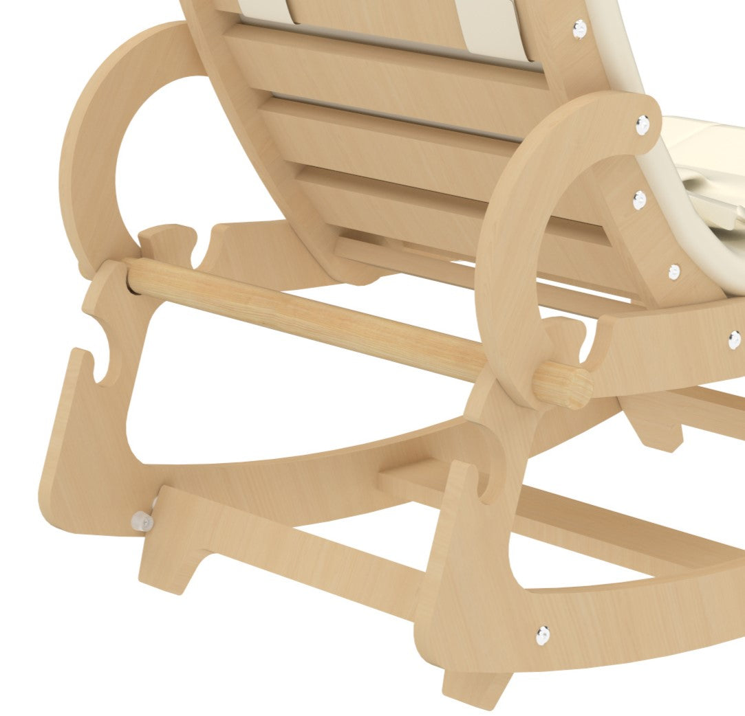 Avenlur Hemlock Wooden Baby Rocker – Soothing Sleeper for Newborns