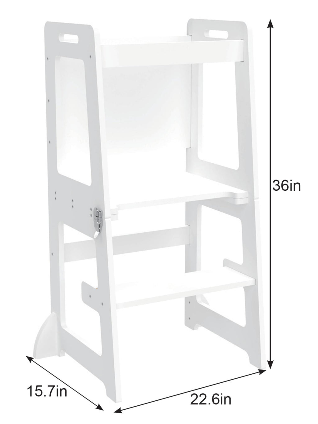 Date - 4 in 1 Kitchen Tower, Desk, Step Stool and Chalkboard