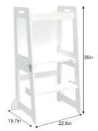 Date - 4 in 1 Kitchen Tower, Desk, Step Stool and Chalkboard