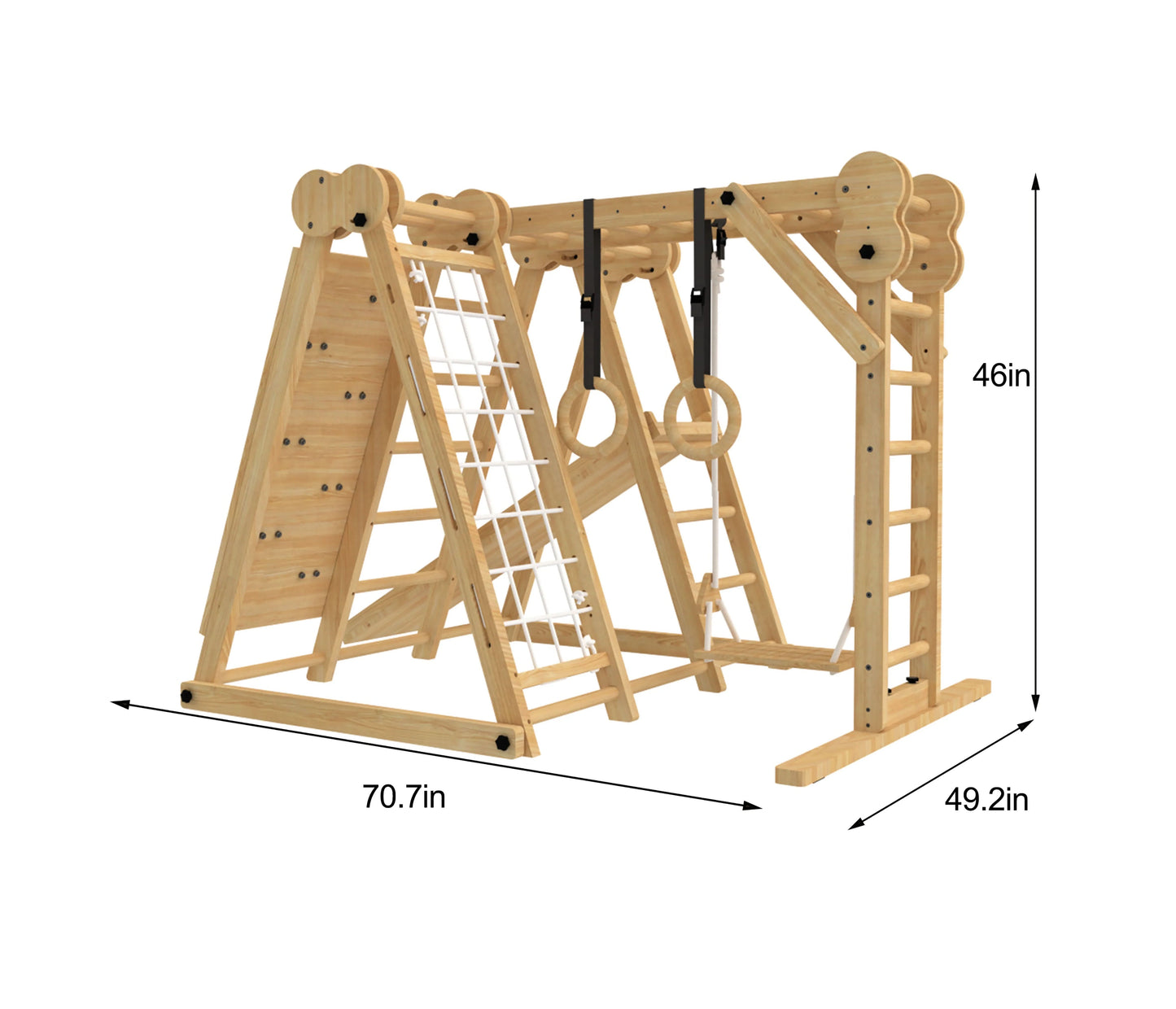 Chestnut - 8-in-1 Indoor-Klettergerüst für Kleinkinder