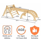Hazel - Pikler Triangle Ladder & Rocker Set