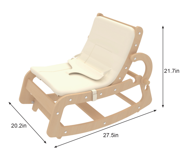 Avenlur Hemlock – Premium Wooden Baby Rocker for Soothing Sleep