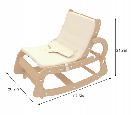 Avenlur Hemlock – Premium Wooden Baby Rocker for Soothing Sleep