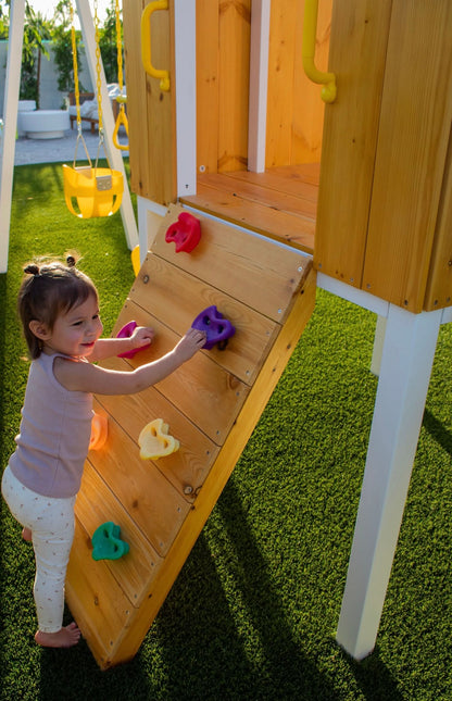 Forest - Modernes Schaukel-Set für den Garten, 2 Schaukeln und Trapezstange