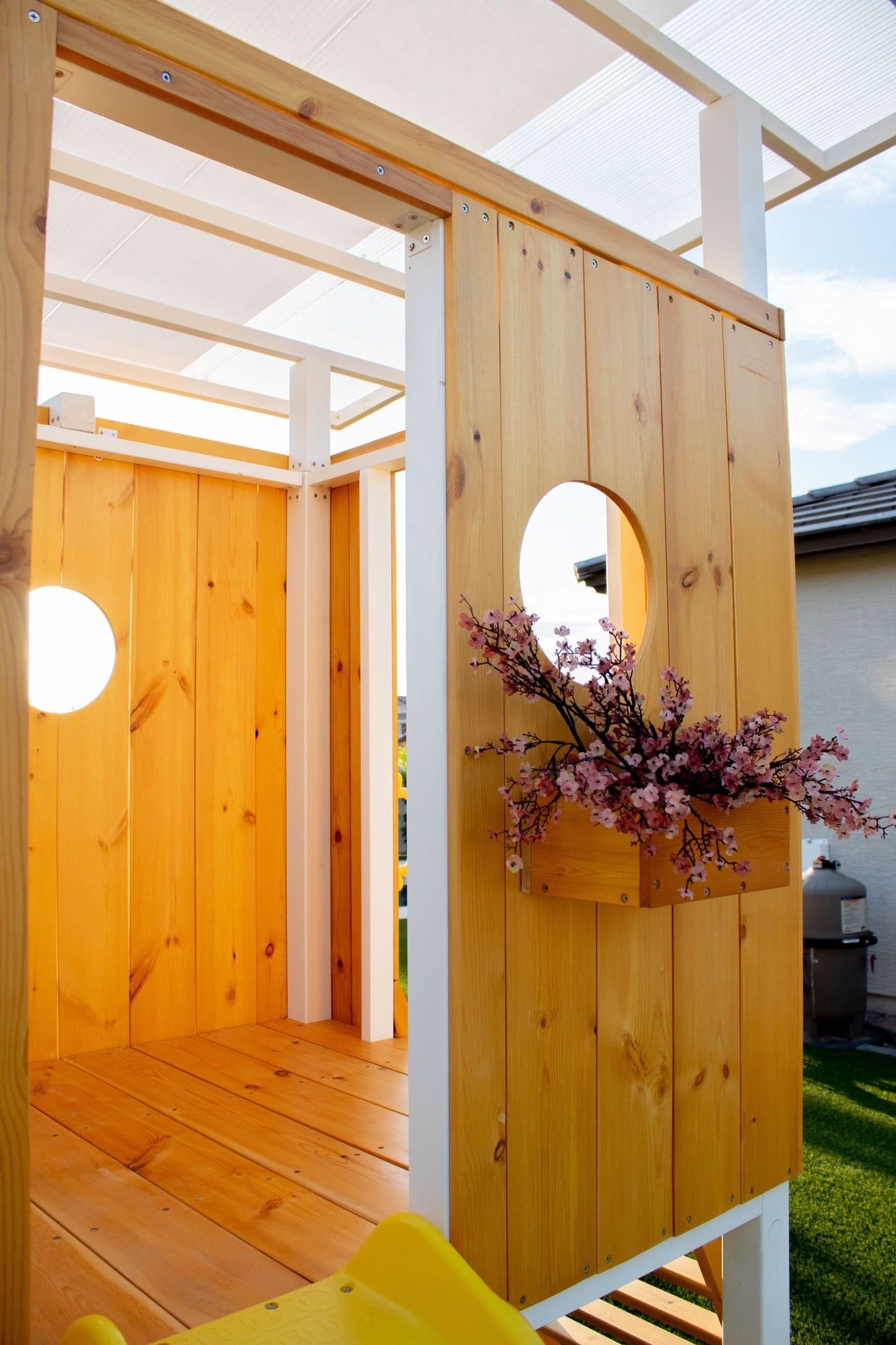 Forest - Modernes Schaukel-Set für den Garten, 2 Schaukeln und Trapezstange