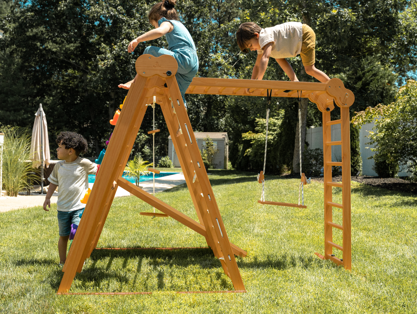 Chestnut - 8-in-1 Indoor-Klettergerüst für Kleinkinder