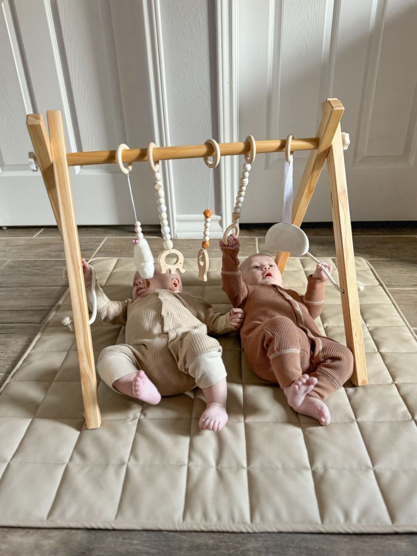 Lilac Wooden Baby Gym.