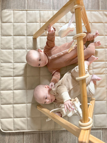 LEKA Baby gym - birch/multicolour