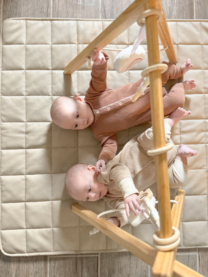 Lilac Wooden Baby Gym.