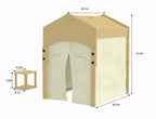 Ash - Wood Adjustable Learning Tent with Desk and Chair.