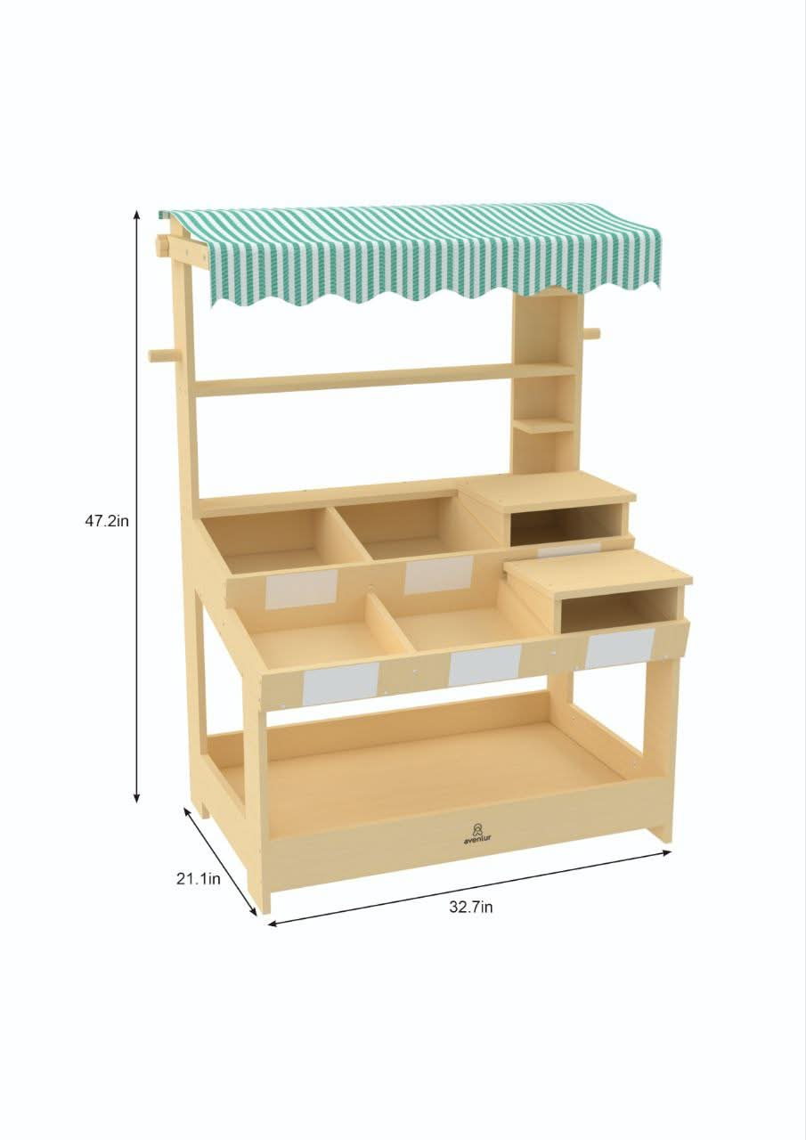 Cypress - Wooden Market Stand.