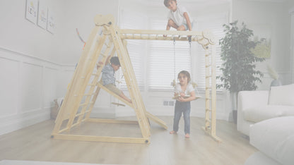 Chestnut - 8-in-1 Indoor-Klettergerüst für Kleinkinder