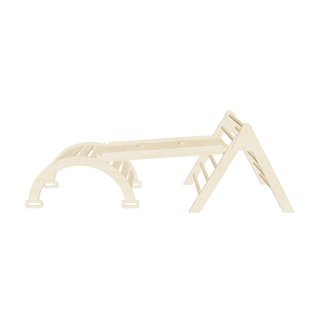 Hazel | Pikler Triangle, Slide & Rocker Set