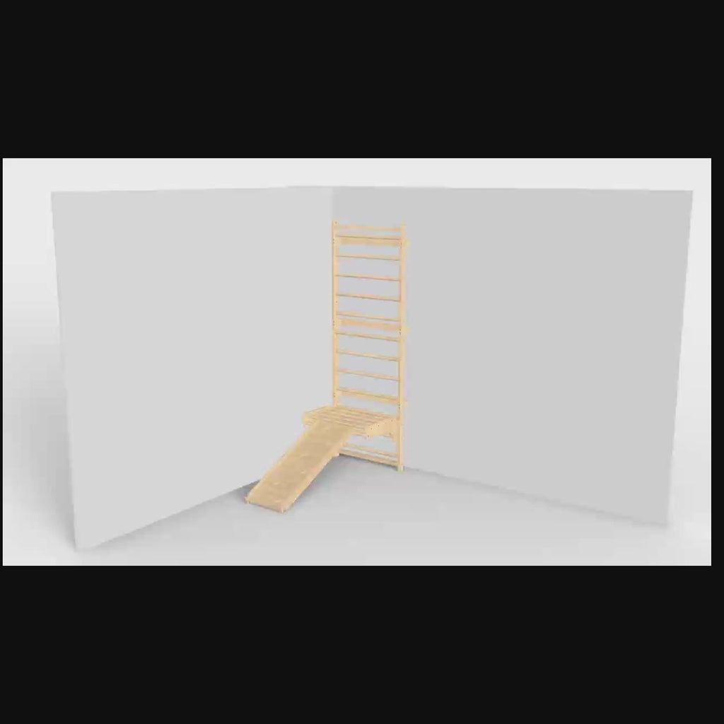 Add-On Rope Wall Panel for 95" Modular Walnut