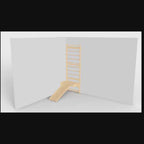 Walnuss-9-in-1 schwedische Leiter Wall Fitness und Kletterer