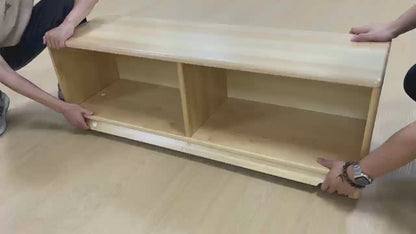 Montessori Classroom Shelf - 4' x 16" - Closed Back