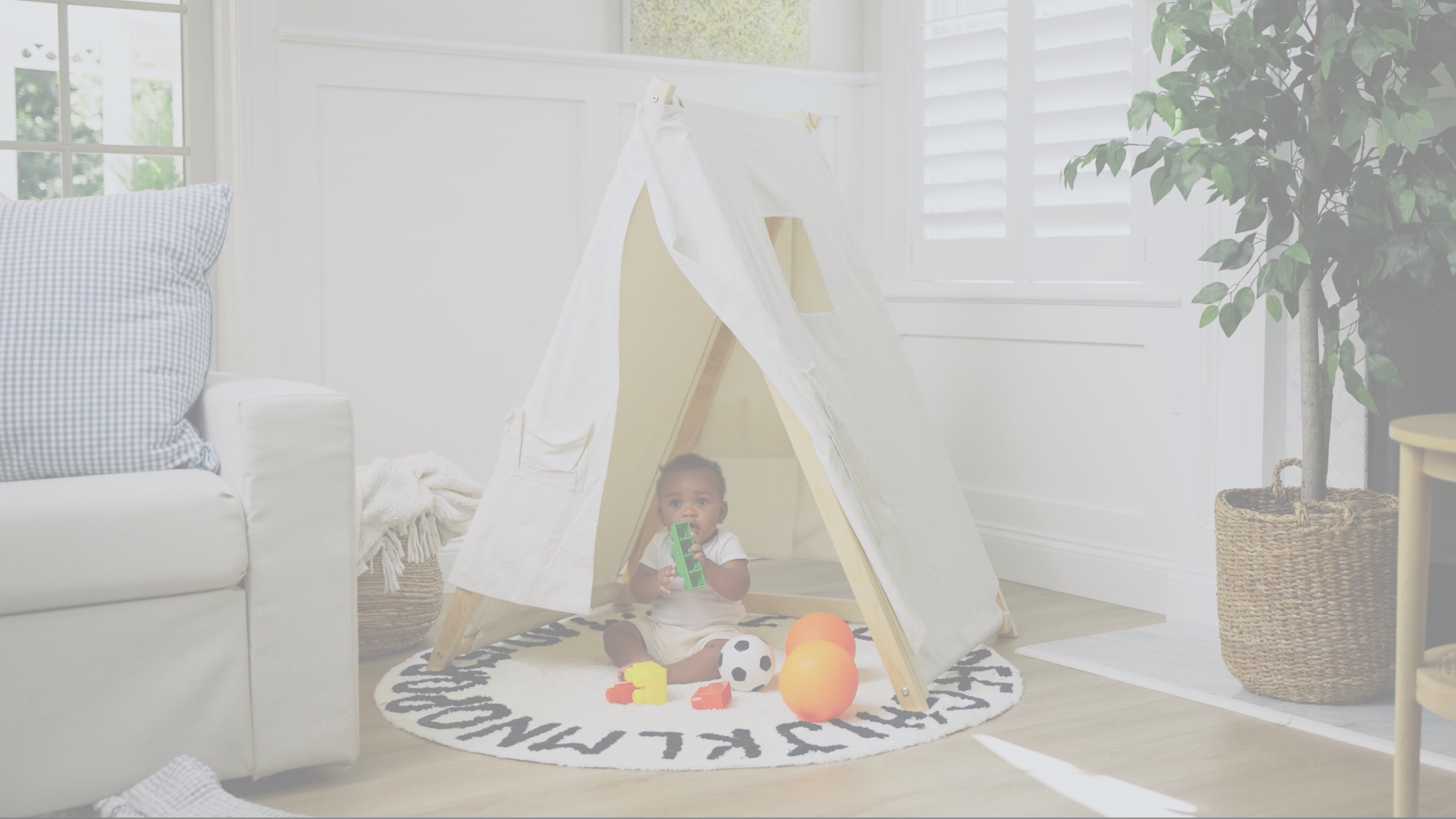Tent Covering For Spruce - Baby and Toddler Foldable Swing Set - Swing Set Sold Separately.