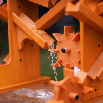 Wassertisch aus Holz für draußen, Spielset für Kleinkinder