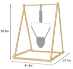 Tulip Foldable Baby Bouncer with Safety Harness | Lightweight & Portable Infant Seat
