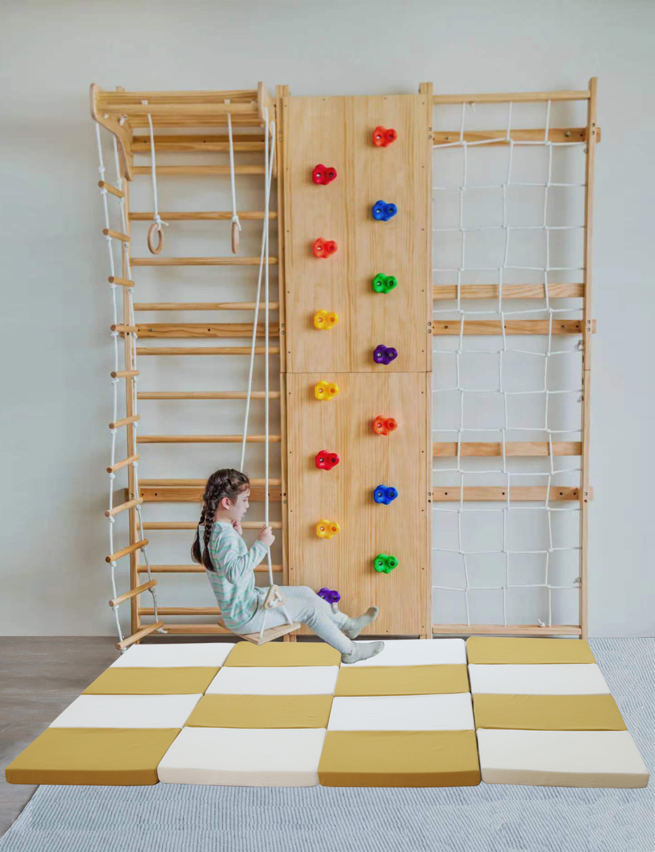 Indoor Playset Matte kompatibel für Walnuss -Spielset