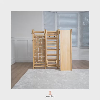 Chestnut - 8-in-1 Indoor-Klettergerüst für Kleinkinder