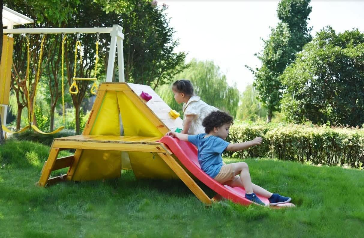Palm - 5-in-1 Outdoor and Indoor Playground Playset.