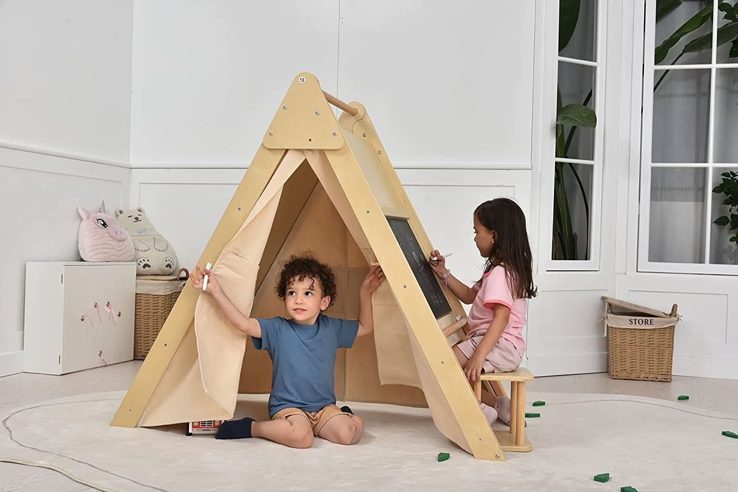 Indoor Wooden Playhouses for Kids Imaginative Play with Avenlur Avenlur