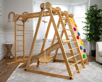 Chestnut - Jungle Gym intérieure 8 en 1 pour tout-petits