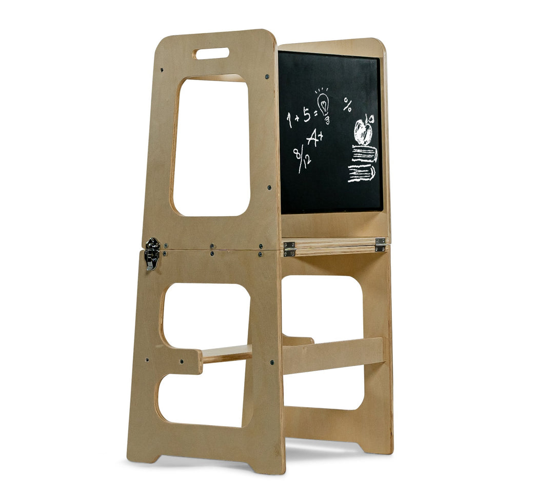 Step Stool and Chalkboard - Toddler Kitchen Stool